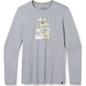 Smartwool Men’s Winter Adventure Long Sleeve Graphic Tee - Light Grey Heather