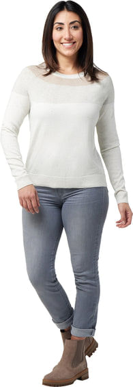 Smartwool-Women-s-Edgewood-Colorblock-Crew-Sweater---Natural-Donegal