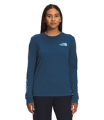 The-North-Face-Women-s-Long-Sleeve-Brand-Proud-Shirt---Shady-Blue