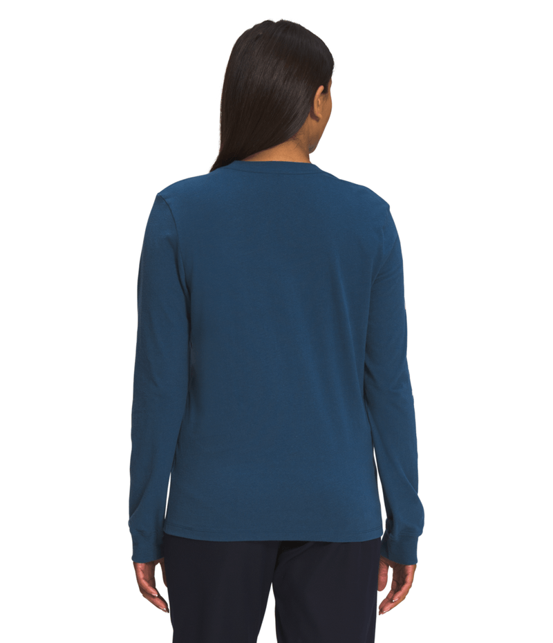 The-North-Face-Women-s-Long-Sleeve-Brand-Proud-Shirt---Shady-Blue
