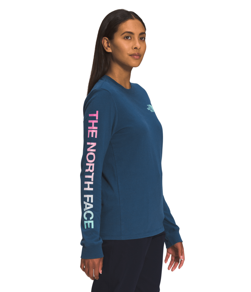 The-North-Face-Women-s-Long-Sleeve-Brand-Proud-Shirt---Shady-Blue
