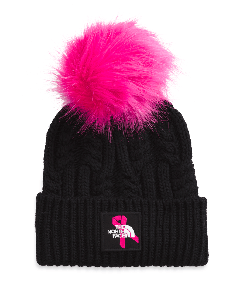 THE NORTH FACE Men's Logo Box Pom Beanie - Black