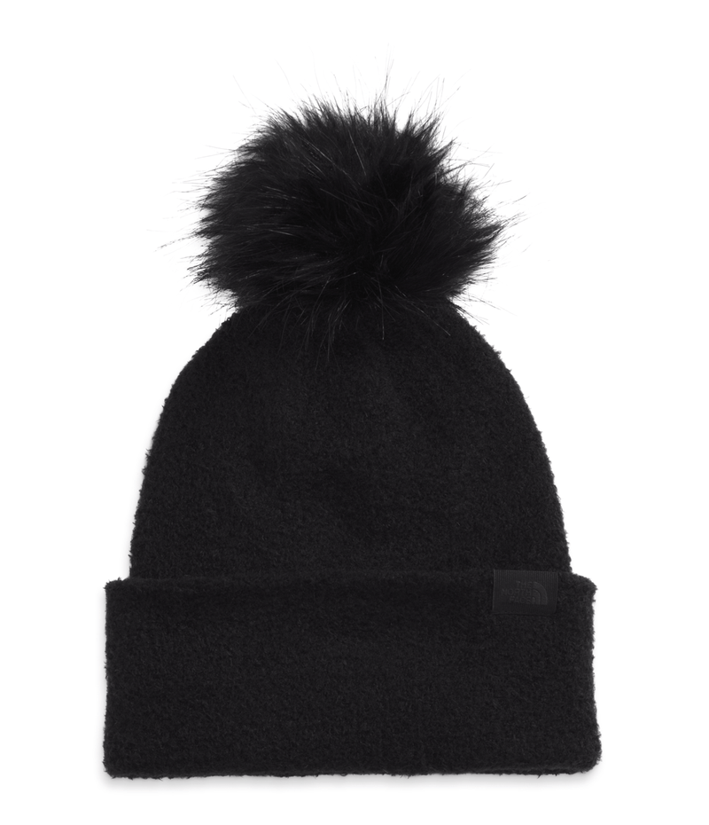 The-North-Face-Women-s-City-Plush-Pom-Beanie---Black