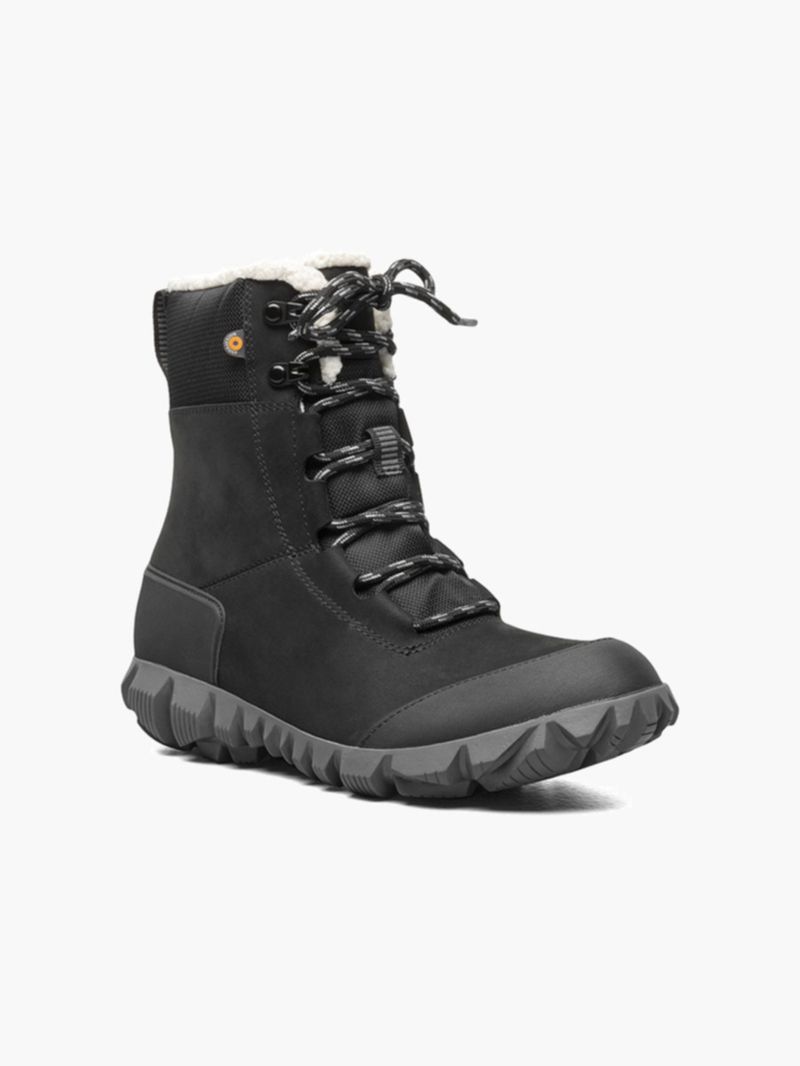 Womens tall best sale black winter boots