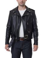 Classic perfecto 2024 leather motorcycle jacket