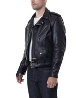 Schott-118-Men-s-Classic-Perfecto-Leather-Motorcycle-Jacket---Black