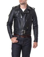 Schott-613-Men-s-One-Star-Perfecto®-Leather-Motorcycle-Jacket---Black