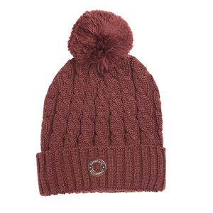 Kingsland Semira Cable Knitted Hat - Brown Hot Chocolate