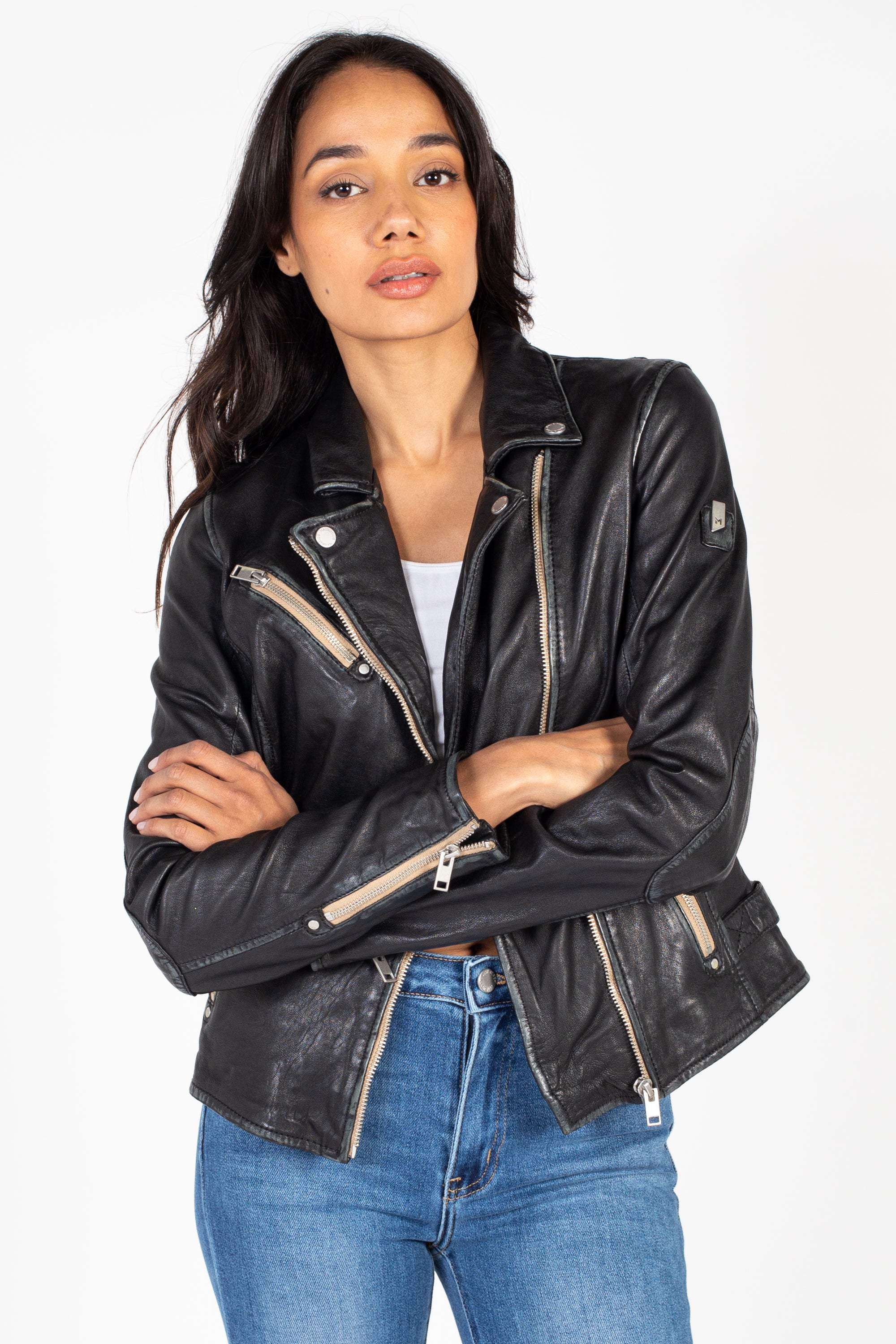 Next ladies outlet black leather jacket