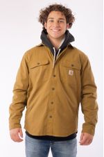 Carhartt-Men-s-Canvas-Fleece-Lined-Jacket---Oak