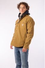 Carhartt-Men-s-Canvas-Fleece-Lined-Jacket---Oak