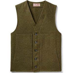 Filson Men's MacKinaw Wool Vest - Forest Green