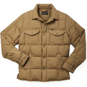 Filson Men's Lightweight Down Jac-Shirt - Dark Tan