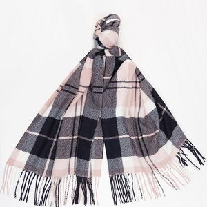 Barbour Emmeline Tartan Scarf - Midnight Pink