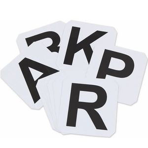 Shires Adhesive Letters - A F B M C H E K