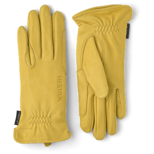 Hestra Equestrian Women's Deerskin Gloves - Natural Yellow