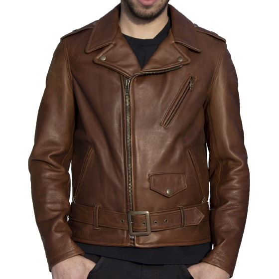 Schott 519 Men s Perfecto Motorcycle Jacket Brown