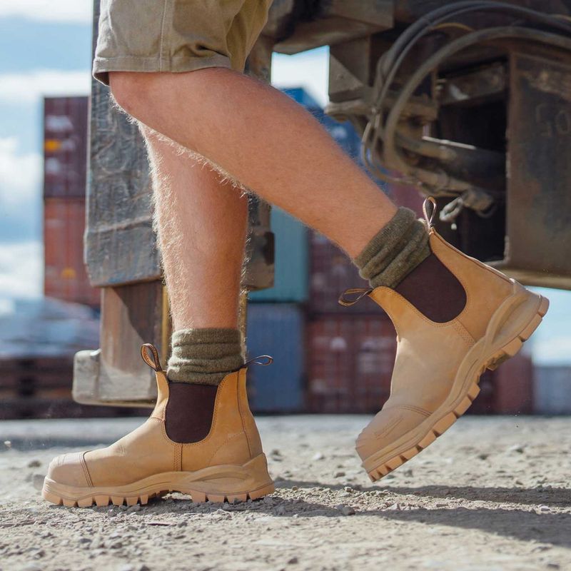 Xfr Work And Safety Cap Boot w Wheat