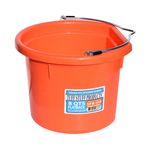 Tuff-Stuff-Flatback-8qt-Bucket---Orange