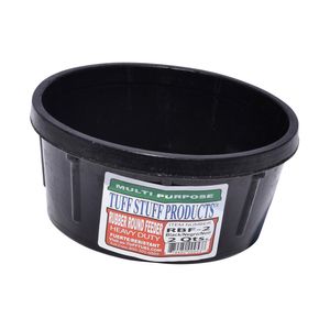 Tuff Stuff Rubber Round Tub 2 Qts - Black