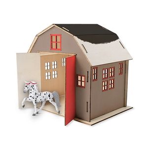 Breyer Stablemates Horse and Barn Paint and Play Set