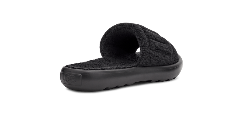Black white and grey ugg slides best sale