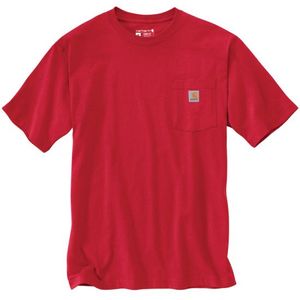 Carhartt Men's Loose Fit Heavyweight Short-Sleeve Pocket T-Shirt - Fire Red Heather
