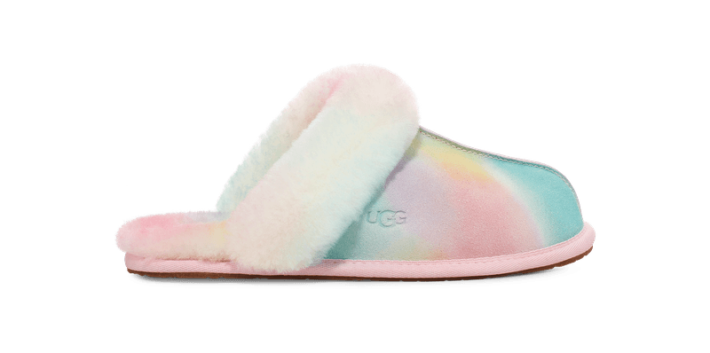 Ugg-Women-s-Scuffette-II-Watercolour-Slipper---Rainbow-Blend