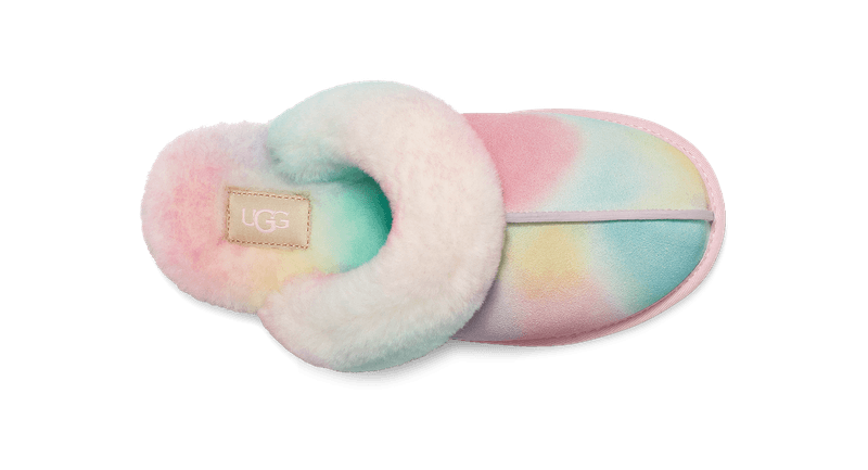 Ugg-Women-s-Scuffette-II-Watercolour-Slipper---Rainbow-Blend