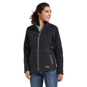 Ariat Women's Rebar Stretch Canvas Softshell Jacket - Black