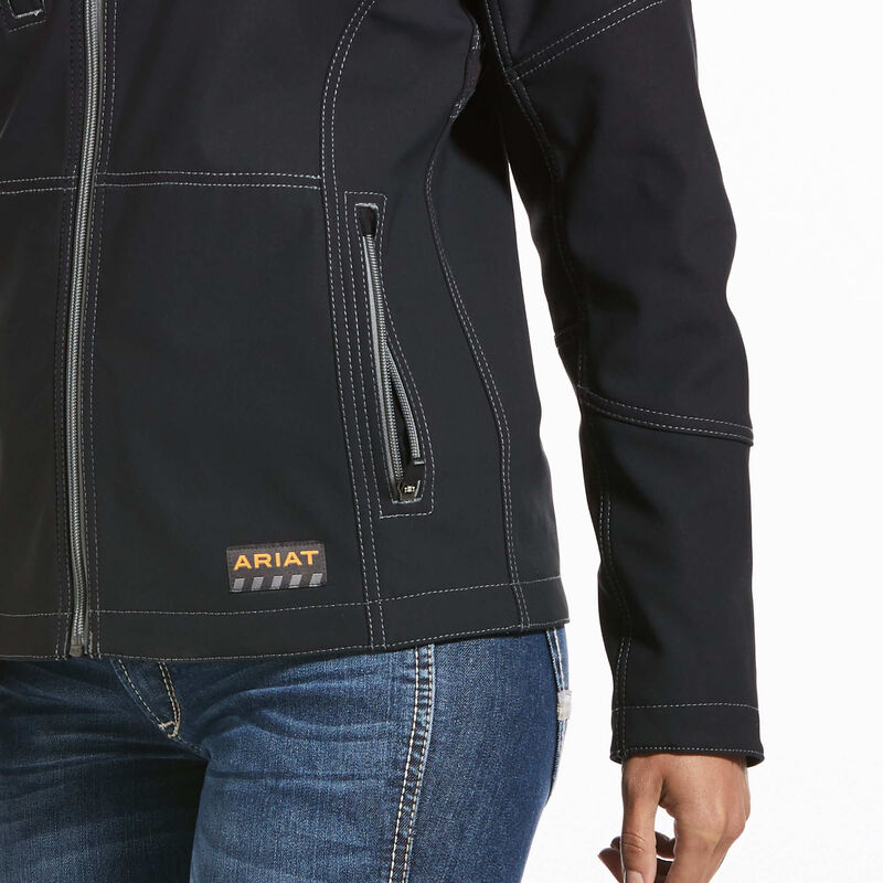 Ariat-Women-s-Rebar-Stretch-Canvas-Softshell-Jacket---Black