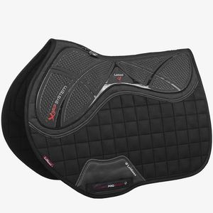 Lemieux X-Grip Silicone EuroJump Square Saddle Pad - Black