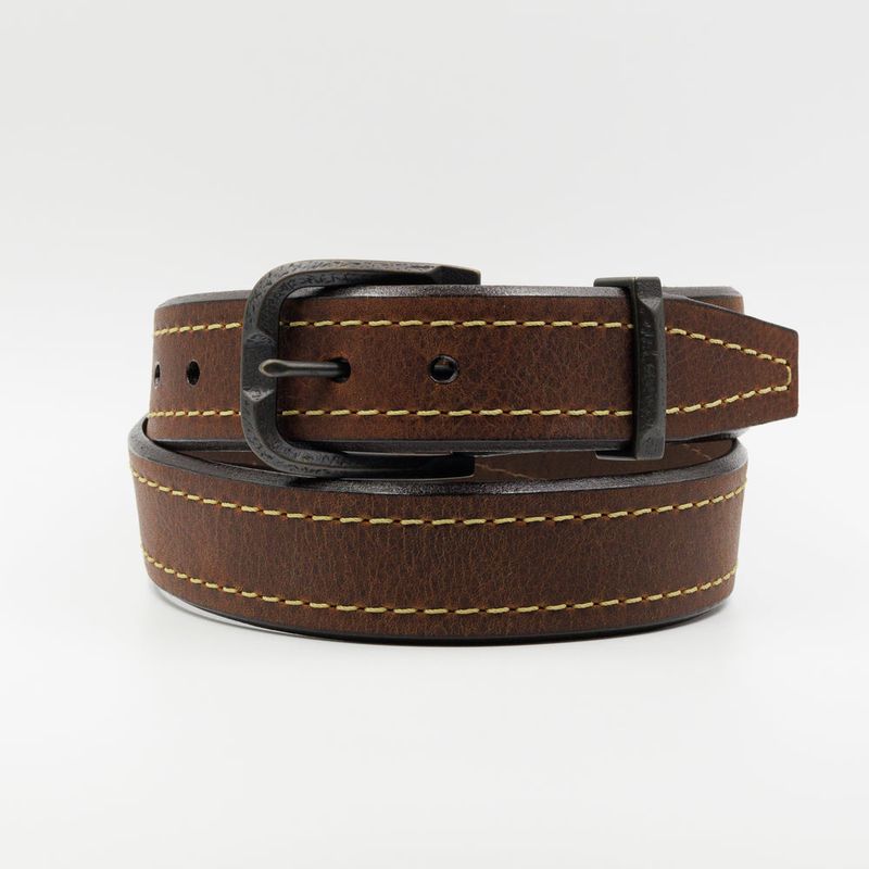 Lejon-Vintage-Bison-Granada-Leather-Belt---Saddle