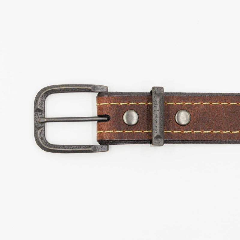 Lejon-Vintage-Bison-Granada-Leather-Belt---Saddle