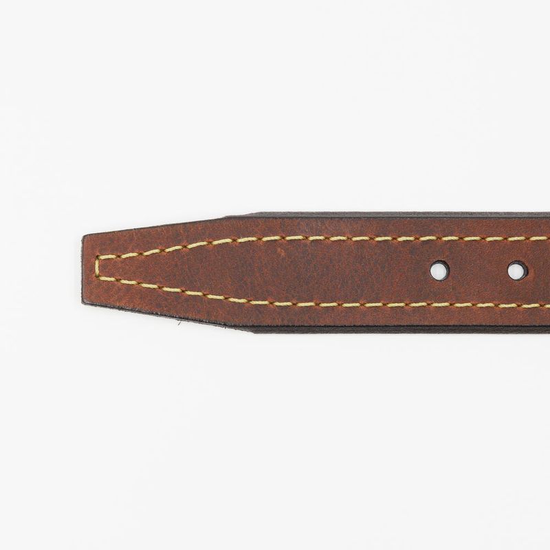 Lejon-Vintage-Bison-Granada-Leather-Belt---Saddle