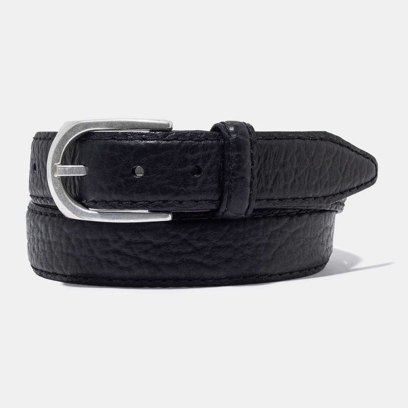 Lejon-Vintage-Bison-Pinnacle-Leather-Belt---Black