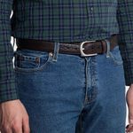 Lejon-Vintage-Bison-Pinnacle-Leather-Belt---Brown