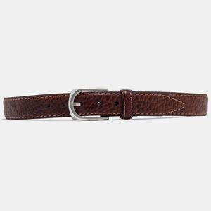Lejon Vintage Bison Pinnacle Leather Belt - Peanut
