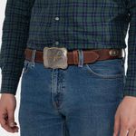 Lejon-Men-s-Vintage-Bison-Texas-Belt---Saddle