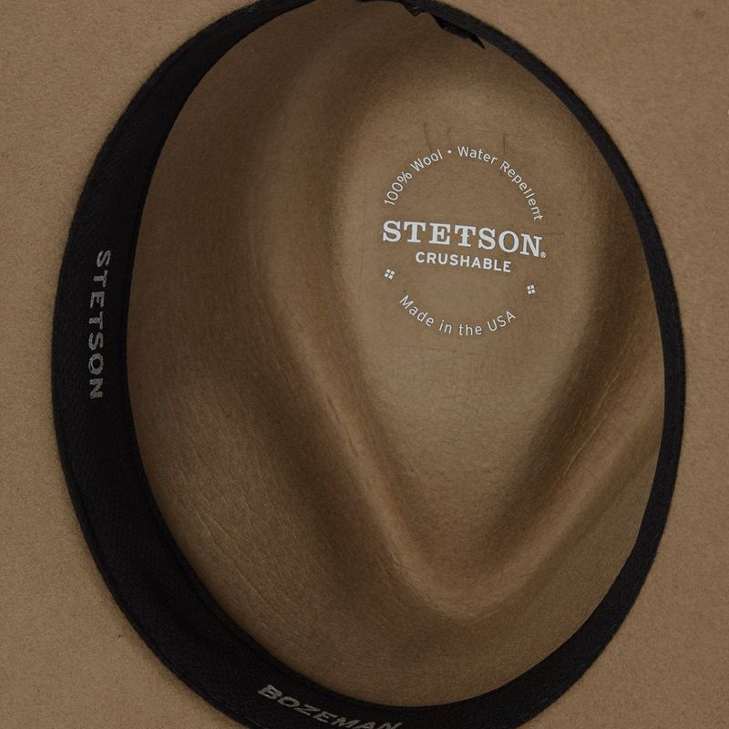 Stetson Bozeman Crushable Wool Hat - Black