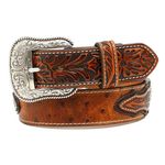 ariat-ostrich-embossed-tabs-belt