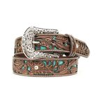 ariat-tooled-belt-turquoise-inlay