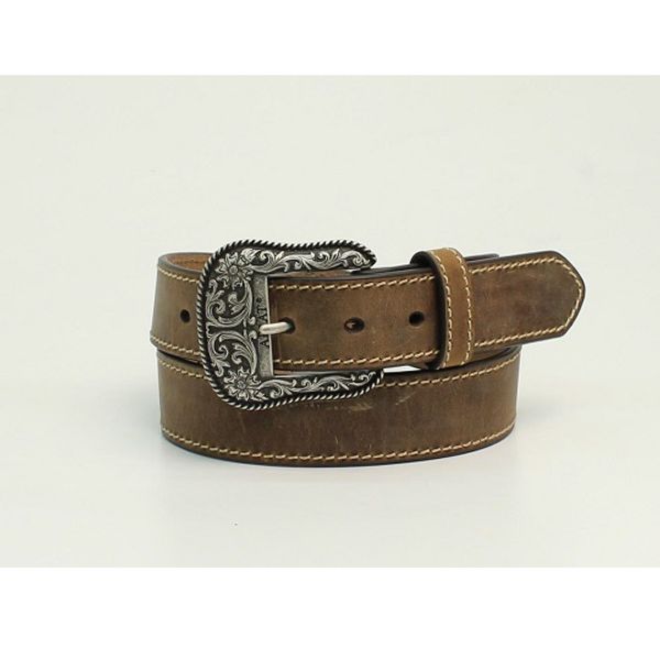 ARIAT- Women's Fashion Leather Belt ( Distressed Brown ) – El Potrerito