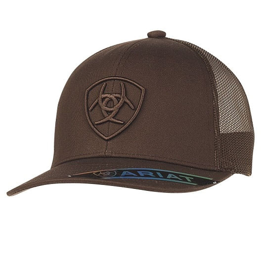 ariat-shield-logo-cap-brown