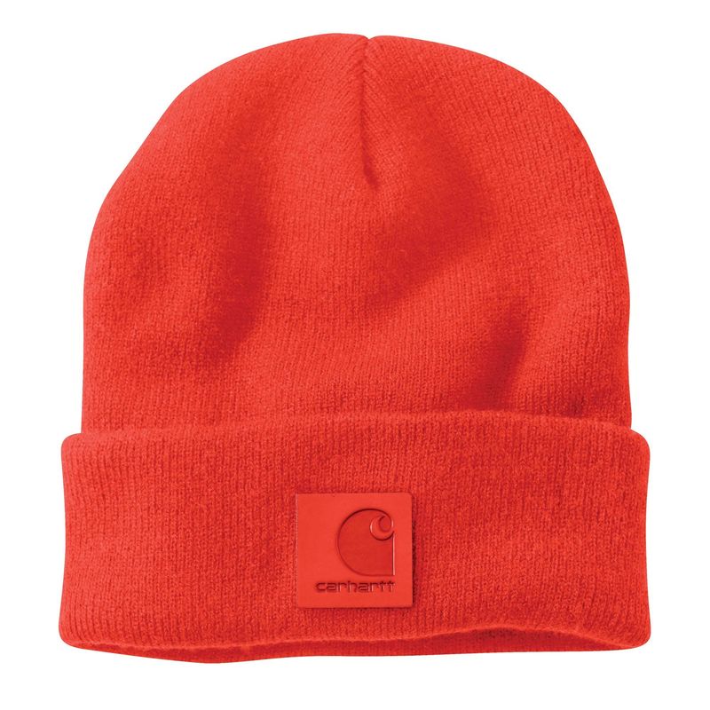 Carhartt-Tonal-Patch-Beanie---Cherry-Tomato