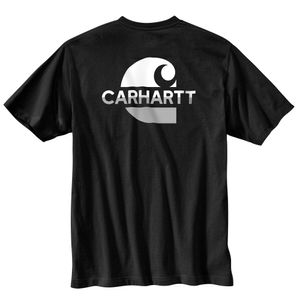 Carhartt Men's Loose Fit Heavyweight Short-Sleeve C Graphic Tee - Black