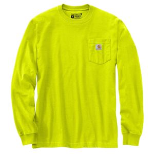 Carhartt Men's Loose Fit Heavyweight Long-Sleeve Pocket T-Shirt - Brite Lime
