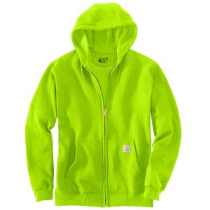 Carhartt Men's Midweight Full-Zip Hooded Sweatshirt - Brite Lime