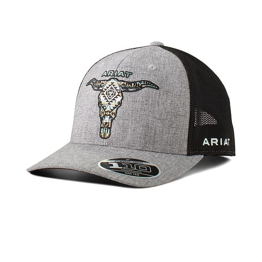 ariat-flexfit-longhorn-cap