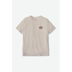 Brixton Men's Geneva S/S Standard Tee - Cream Worn Wash (16847)